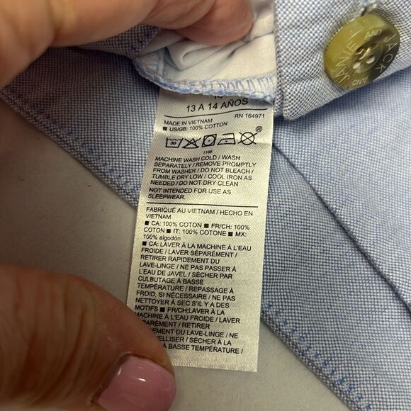 Janie and Jack 100049371 Boy Ocean Air Oxford Short NWT size 14 - Picture 9 of 9